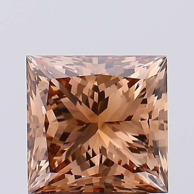 Loose Diamond - PRINCESS 2.3ct Fancy Brown VS2: Loose Diamond - PRINCESS 2.3ct Fancy Brown VS2 Source: This is a real non-mined Diamond that has been grown in a lab Shape: PRINCESS Carats: 2.3 Color: Fancy Brown Certification: IGI Video: