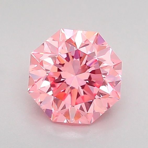Loose Diamond - OCTAGONAL 0.96ct Fancy Vivid Pink VVS2: Loose Diamond - OCTAGONAL 0.96ct Fancy Vivid Pink VVS2 Source: This is a real non-mined Diamond that has been grown in a lab Shape: OCTAGONAL Carats: 0.96 Color: Fancy Vivid Pink Certification: IGI Vi