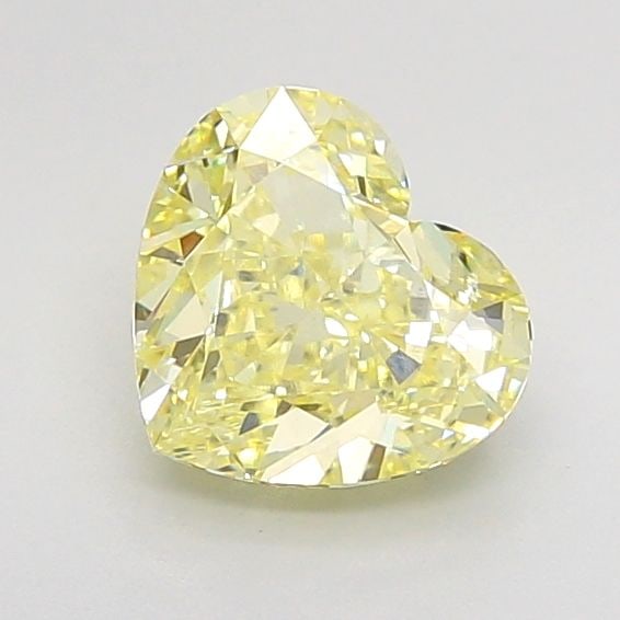 Loose Diamond - HEART 2.03ct Fancy Yellow VS1: Loose Diamond - HEART 2.03ct Fancy Yellow VS1 Source: This is a real non-mined Diamond that has been grown in a lab Shape: HEART Carats: 2.03 Color: Fancy Yellow Certification: IGI Video: