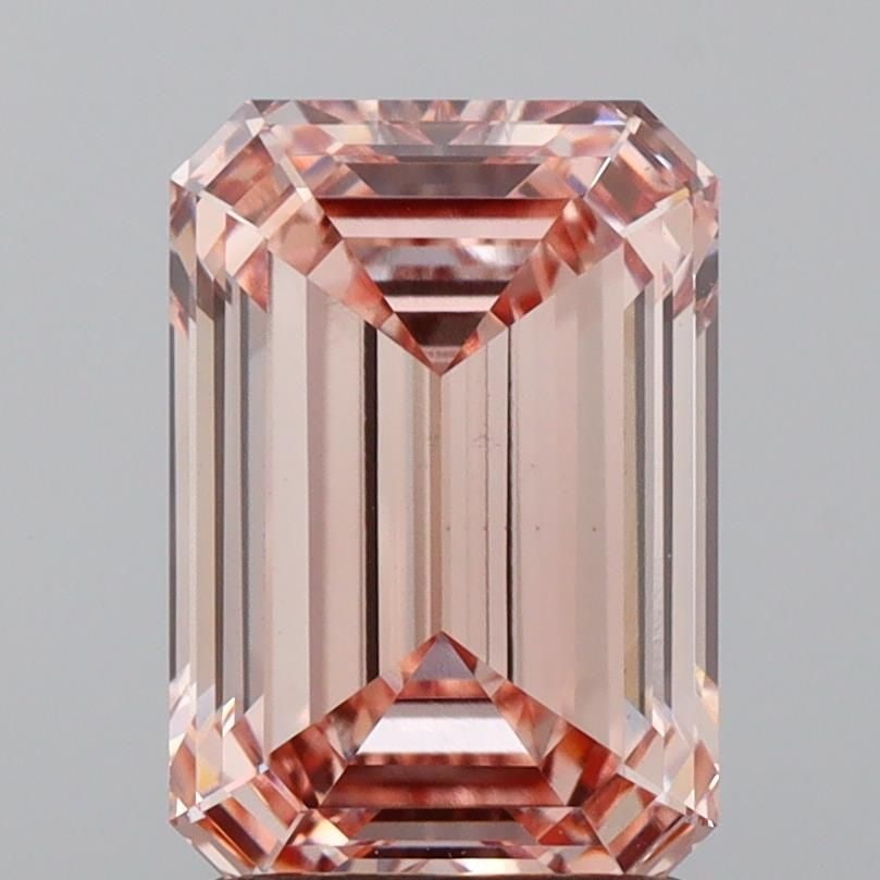 Loose Diamond - EMERALD 2.05ct Fancy Intense Pink VS1: Loose Diamond - EMERALD 2.05ct Fancy Intense Pink VS1 Source: This is a real non-mined Diamond that has been grown in a lab Shape: EMERALD Carats: 2.05 Color: Fancy Intense Pink Certification: IGI Vid