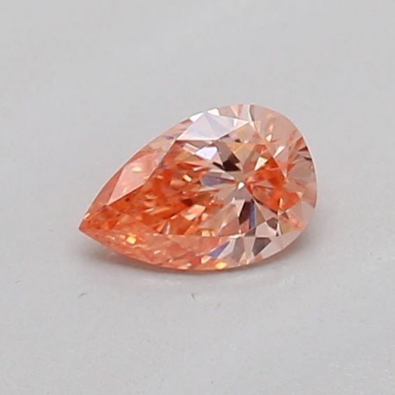 Loose Diamond - PEAR 0.15ct Fancy Intense Pinkish Orange VS2: Loose Diamond - PEAR 0.15ct Fancy Intense Pinkish Orange VS2 Source: This is a real non-mined Diamond that has been grown in a lab Shape: PEAR Carats: 0.15 Color: Fancy Intense Pinkish Orange Certific