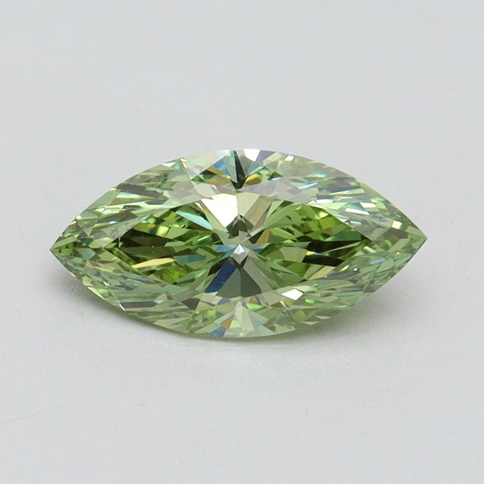 Loose Diamond - MARQUISE 1.0ct Fancy Vivid Green VS1: Loose Diamond - MARQUISE 1.0ct Fancy Vivid Green VS1 Source: This is a real non-mined Diamond that has been grown in a lab Shape: MARQUISE Carats: 1.0 Color: Fancy Vivid Green Certification: IGI Video