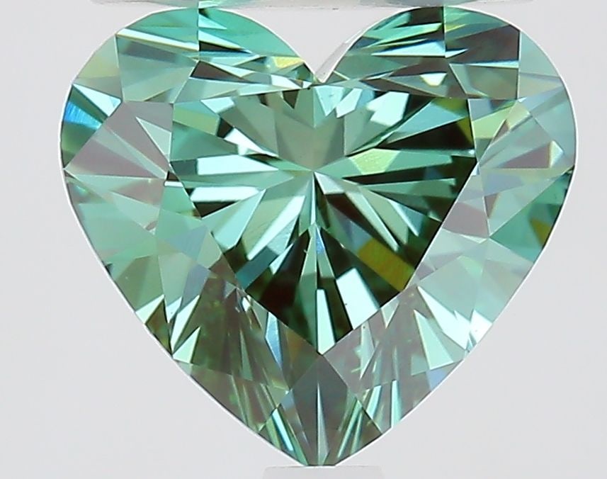 Loose Diamond - HEART 2.02ct Fancy Vivid Green VS1: Loose Diamond - HEART 2.02ct Fancy Vivid Green VS1 Source: This is a real non-mined Diamond that has been grown in a lab Shape: HEART Carats: 2.02 Color: Fancy Vivid Green Certification: IGI Video: