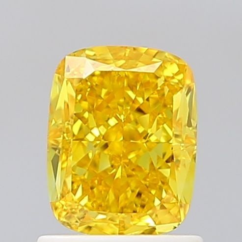 Loose Diamond - CUSHION MODIFIED 1.3ct Fancy Vivid Yellow VS1: Loose Diamond - CUSHION MODIFIED 1.3ct Fancy Vivid Yellow VS1 Source: This is a real non-mined Diamond that has been grown in a lab Shape: CUSHION MODIFIED Carats: 1.3 Color: Fancy Vivid Yellow Certif