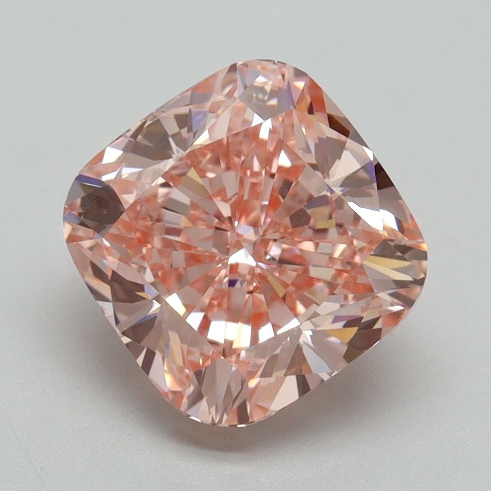 Loose Diamond - CUSHION BRILLIANT 3.5ct Fancy Vivid Pink VS1: Loose Diamond - CUSHION BRILLIANT 3.5ct Fancy Vivid Pink VS1 Source: This is a real non-mined Diamond that has been grown in a lab Shape: CUSHION BRILLIANT Carats: 3.5 Color: Fancy Vivid Pink Certific