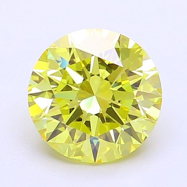 Ideal Loose Diamond - ROUND 1.71ct Fancy Vivid Yellow VVS2: Ideal Loose Diamond - ROUND 1.71ct Fancy Vivid Yellow VVS2 Source: This is a real non-mined Diamond that has been grown in a lab Shape: ROUND Carats: 1.71 Color: Fancy Vivid Yellow Certification: IGI