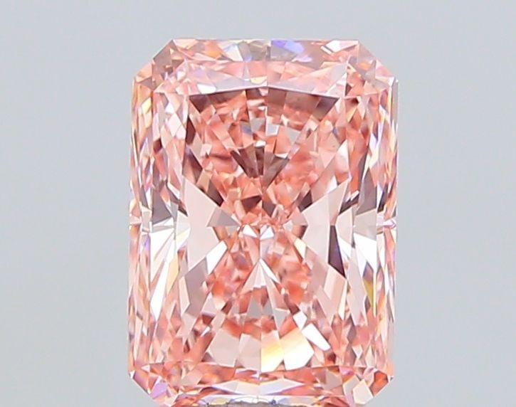 Loose Diamond - RADIANT 4.03ct Fancy Vivid Pink VS1: Loose Diamond - RADIANT 4.03ct Fancy Vivid Pink VS1 Source: This is a real non-mined Diamond that has been grown in a lab Shape: RADIANT Carats: 4.03 Color: Fancy Vivid Pink Certification: IGI Video:
