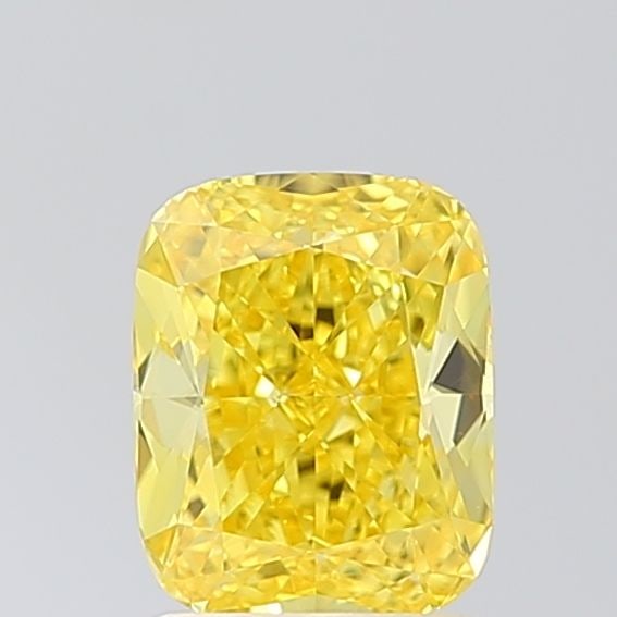 Loose Diamond - CUSHION MODIFIED 1.5ct Fancy Vivid Yellow VS1: Loose Diamond - CUSHION MODIFIED 1.5ct Fancy Vivid Yellow VS1 Source: This is a real non-mined Diamond that has been grown in a lab Shape: CUSHION MODIFIED Carats: 1.5 Color: Fancy Vivid Yellow Certif