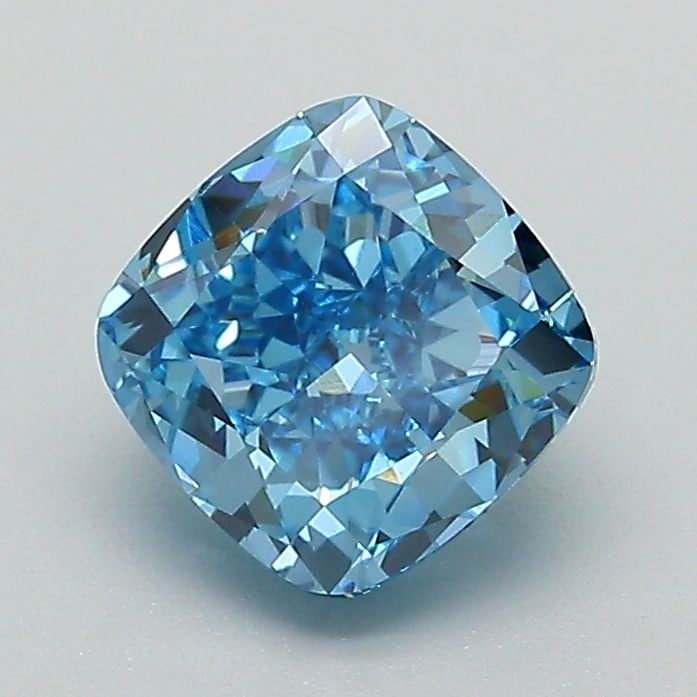 Loose Diamond - CUSHION MODIFIED 1.5ct Fancy Vivid Blue VVS2: Loose Diamond - CUSHION MODIFIED 1.5ct Fancy Vivid Blue VVS2 Source: This is a real non-mined Diamond that has been grown in a lab Shape: CUSHION MODIFIED Carats: 1.5 Color: Fancy Vivid Blue Certifica