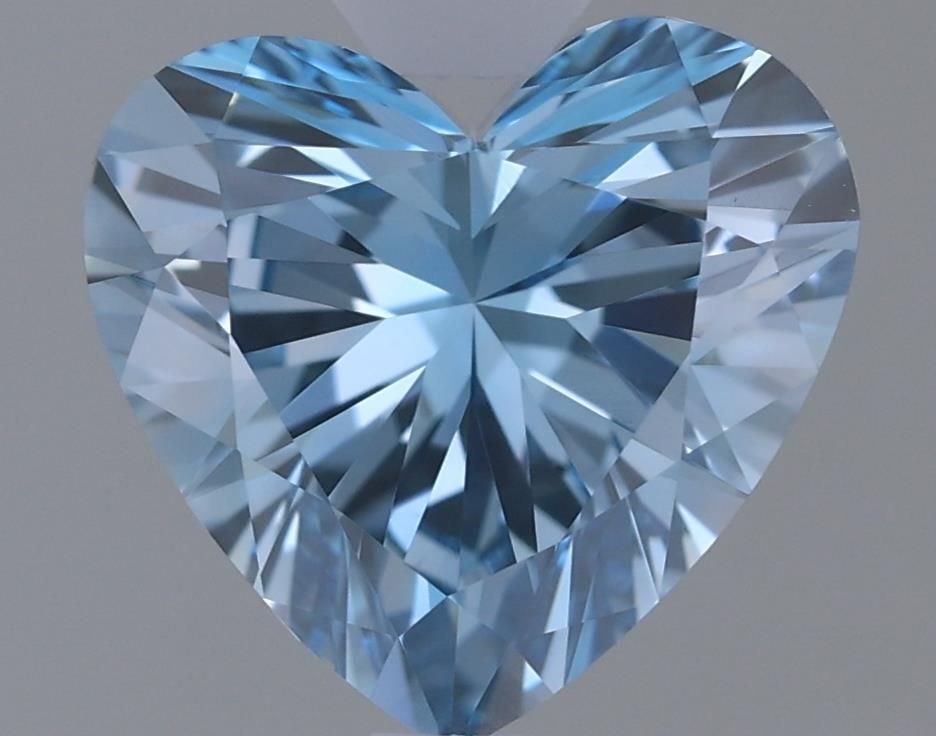 Loose Diamond - HEART 1.02ct Fancy Vivid Blue VVS2: Loose Diamond - HEART 1.02ct Fancy Vivid Blue VVS2 Source: This is a real non-mined Diamond that has been grown in a lab Shape: HEART Carats: 1.02 Color: Fancy Vivid Blue Certification: IGI Video:
