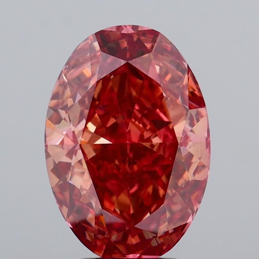 Loose Diamond - OVAL 5.07ct Fancy Vivid Brown Pink VS2: Loose Diamond - OVAL 5.07ct Fancy Vivid Brown Pink VS2 Source: This is a real non-mined Diamond that has been grown in a lab Shape: OVAL Carats: 5.07 Color: Fancy Vivid Brown Pink Certification: IGI V