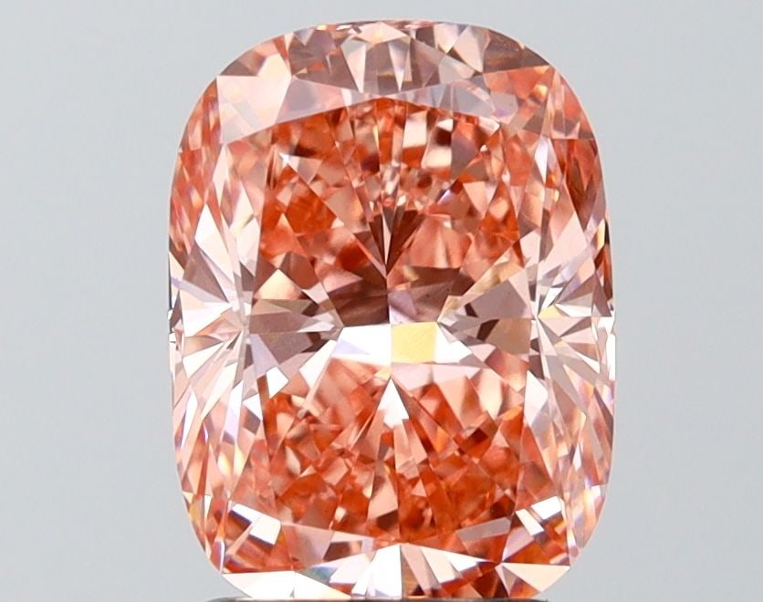 Loose Diamond - CUSHION MODIFIED 2.52ct Fancy Vivid Pink VVS2: Loose Diamond - CUSHION MODIFIED 2.52ct Fancy Vivid Pink VVS2 Source: This is a real non-mined Diamond that has been grown in a lab Shape: CUSHION MODIFIED Carats: 2.52 Color: Fancy Vivid Pink Certifi