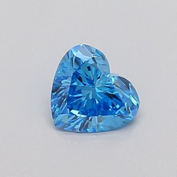 Loose Diamond - HEART 0.33ct Fancy Vivid Blue VVS2: Loose Diamond - HEART 0.33ct Fancy Vivid Blue VVS2 Source: This is a real non-mined Diamond that has been grown in a lab Shape: HEART Carats: 0.33 Color: Fancy Vivid Blue Certification: IGI Video: