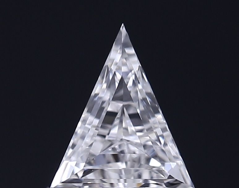 Loose Diamond - TRIANGULAR 0.44ct E VVS2: Loose Diamond - TRIANGULAR 0.44ct E VVS2 Source: This is a real non-mined Diamond that has been grown in a lab Shape: TRIANGULAR Carats: 0.44 Color: E Clarity: VVS2 Certification: NONE Video: