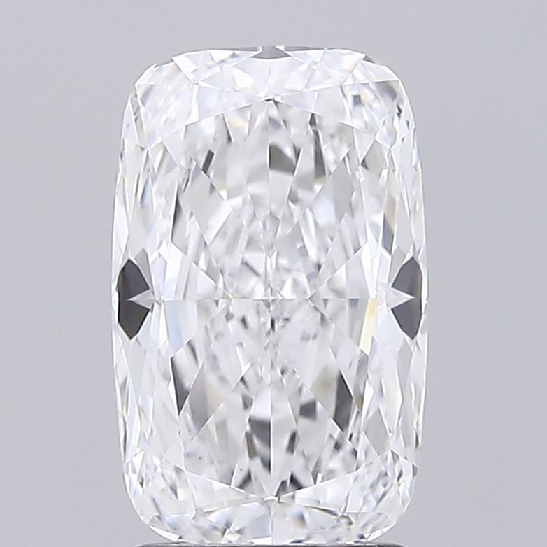 Loose Diamond - CUSHION MODIFIED 2.39ct D VVS2: Loose Diamond - CUSHION MODIFIED 2.39ct D VVS2 Source: This is a real non-mined Diamond that has been grown in a lab Shape: CUSHION MODIFIED Carats: 2.39 Color: D Clarity: VVS2 Certification: IGI Vide