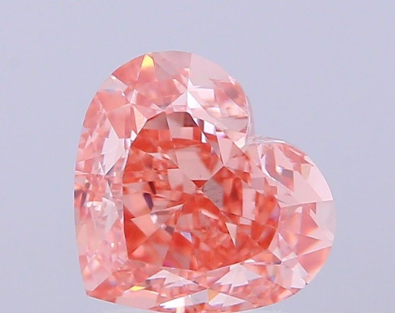 Loose Diamond - HEART 2.94ct Fancy Intense Pink VS1: Loose Diamond - HEART 2.94ct Fancy Intense Pink VS1 Source: This is a real non-mined Diamond that has been grown in a lab Shape: HEART Carats: 2.94 Color: Fancy Intense Pink Certification: IGI Video: