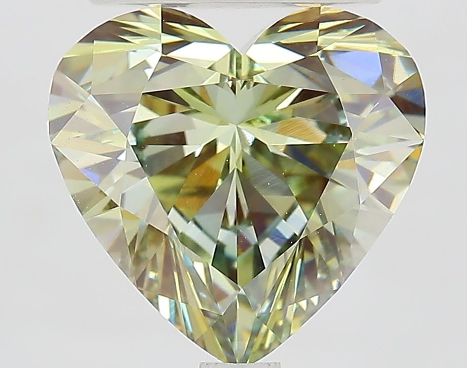 Loose Diamond - HEART 3.07ct Fancy Green VS1: Loose Diamond - HEART 3.07ct Fancy Green VS1 Source: This is a real non-mined Diamond that has been grown in a lab Shape: HEART Carats: 3.07 Color: Fancy Green Certification: IGI Video: