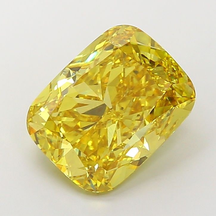 Loose Diamond - CUSHION MODIFIED 10.04ct Fancy Vivid Yellow VS2: Loose Diamond - CUSHION MODIFIED 10.04ct Fancy Vivid Yellow VS2 Source: This is a real non-mined Diamond that has been grown in a lab Shape: CUSHION MODIFIED Carats: 10.04 Color: Fancy Vivid Yellow Ce