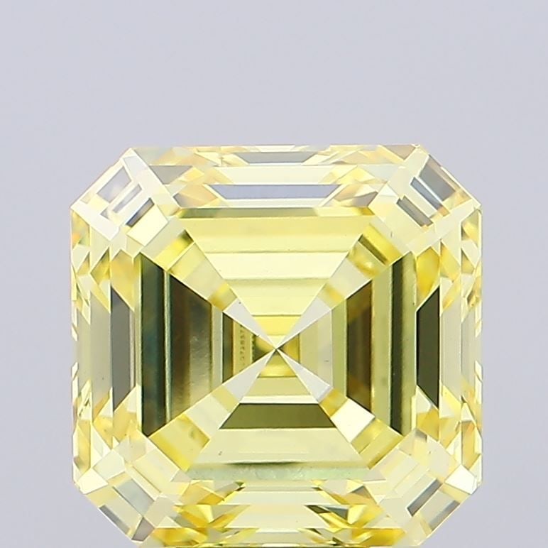 Loose Diamond - ASSCHER 9.05ct Fancy Intense Yellow VVS2: Loose Diamond - ASSCHER 9.05ct Fancy Intense Yellow VVS2 Source: This is a real non-mined Diamond that has been grown in a lab Shape: ASSCHER Carats: 9.05 Color: Fancy Intense Yellow Certification: IG