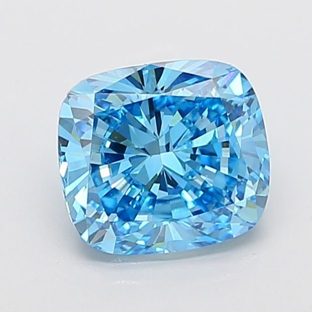 Loose Diamond - CUSHION MODIFIED 3.01ct Fancy Vivid Blue VS1: Loose Diamond - CUSHION MODIFIED 3.01ct Fancy Vivid Blue VS1 Source: This is a real non-mined Diamond that has been grown in a lab Shape: CUSHION MODIFIED Carats: 3.01 Color: Fancy Vivid Blue Certific