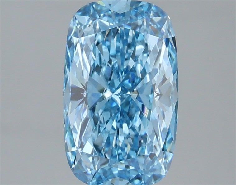 Loose Diamond - CUSHION MODIFIED 1.78ct Fancy Vivid Blue VS2: Loose Diamond - CUSHION MODIFIED 1.78ct Fancy Vivid Blue VS2 Source: This is a real non-mined Diamond that has been grown in a lab Shape: CUSHION MODIFIED Carats: 1.78 Color: Fancy Vivid Blue Certific