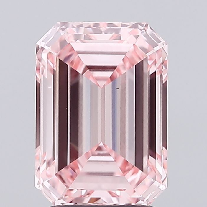 Loose Diamond - EMERALD 2.51ct Fancy Vivid Pink VS1: Loose Diamond - EMERALD 2.51ct Fancy Vivid Pink VS1 Source: This is a real non-mined Diamond that has been grown in a lab Shape: EMERALD Carats: 2.51 Color: Fancy Vivid Pink Certification: IGI Video: