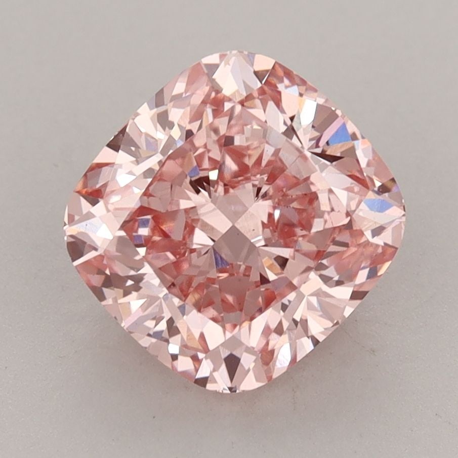 Loose Diamond - CUSHION MODIFIED 3.11ct Fancy Vivid Pink VS1: Loose Diamond - CUSHION MODIFIED 3.11ct Fancy Vivid Pink VS1 Source: This is a real non-mined Diamond that has been grown in a lab Shape: CUSHION MODIFIED Carats: 3.11 Color: Fancy Vivid Pink Certific