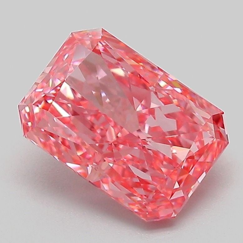 Loose Diamond - RADIANT 2.01ct Fancy Vivid Pink VVS2: Loose Diamond - RADIANT 2.01ct Fancy Vivid Pink VVS2 Source: This is a real non-mined Diamond that has been grown in a lab Shape: RADIANT Carats: 2.01 Color: Fancy Vivid Pink Certification: IGI Video: