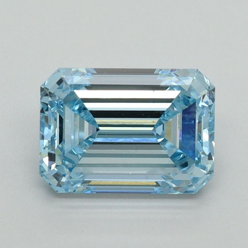 Loose Diamond - EMERALD 1.5ct Fancy Vivid Blue VS2: Loose Diamond - EMERALD 1.5ct Fancy Vivid Blue VS2 Source: This is a real non-mined Diamond that has been grown in a lab Shape: EMERALD Carats: 1.5 Color: Fancy Vivid Blue Certification: IGI Video: