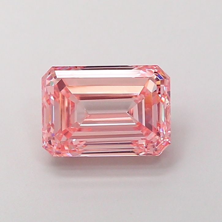 Loose Diamond - EMERALD 2.03ct Fancy Vivid Pink VS1: Loose Diamond - EMERALD 2.03ct Fancy Vivid Pink VS1 Source: This is a real non-mined Diamond that has been grown in a lab Shape: EMERALD Carats: 2.03 Color: Fancy Vivid Pink Certification: IGI Video: