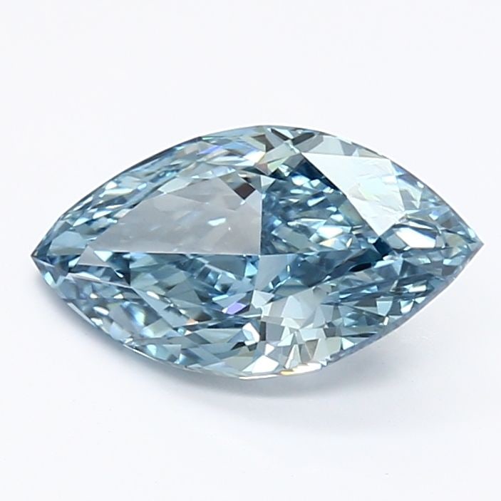 Loose Diamond - MARQUISE 1.34ct Fancy Vivid Blue VVS2: Loose Diamond - MARQUISE 1.34ct Fancy Vivid Blue VVS2 Source: This is a real non-mined Diamond that has been grown in a lab Shape: MARQUISE Carats: 1.34 Color: Fancy Vivid Blue Certification: IGI Vide