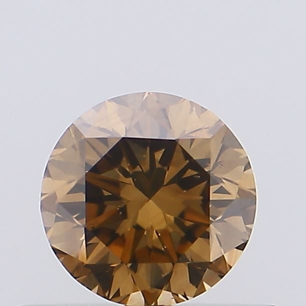 Loose Diamond - ROUND 0.44ct Fancy Brown SI1: Loose Diamond - ROUND 0.44ct Fancy Brown SI1 Source: Natural Shape: ROUND Carats: 0.44 Color: Fancy Brown Certification: NONE Video: