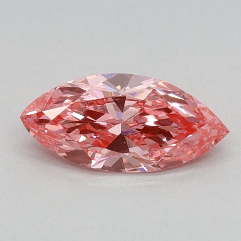 Loose Diamond - MARQUISE 0.4ct Fancy Vivid Pink VS1: Loose Diamond - MARQUISE 0.4ct Fancy Vivid Pink VS1 Source: This is a real non-mined Diamond that has been grown in a lab Shape: MARQUISE Carats: 0.4 Color: Fancy Vivid Pink Certification: IGI Video: