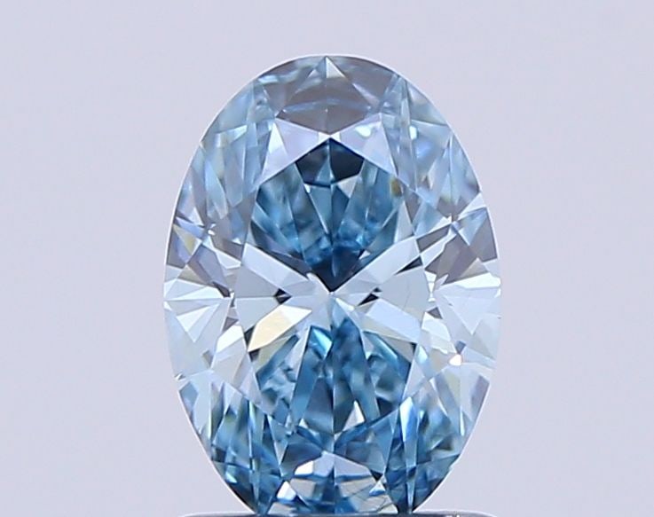 Loose Diamond - OVAL 1.01ct Fancy Vivid Blue VVS2: Loose Diamond - OVAL 1.01ct Fancy Vivid Blue VVS2 Source: This is a real non-mined Diamond that has been grown in a lab Shape: OVAL Carats: 1.01 Color: Fancy Vivid Blue Certification: NONE Video: