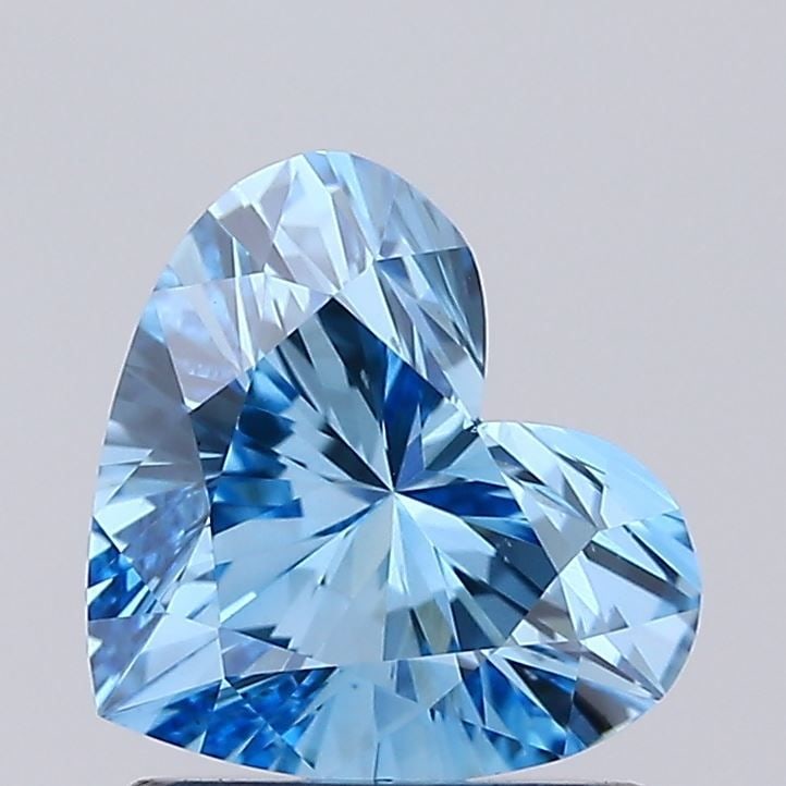 Loose Diamond - HEART 0.97ct Fancy Vivid Blue VS1: Loose Diamond - HEART 0.97ct Fancy Vivid Blue VS1 Source: This is a real non-mined Diamond that has been grown in a lab Shape: HEART Carats: 0.97 Color: Fancy Vivid Blue Certification: IGI Video: