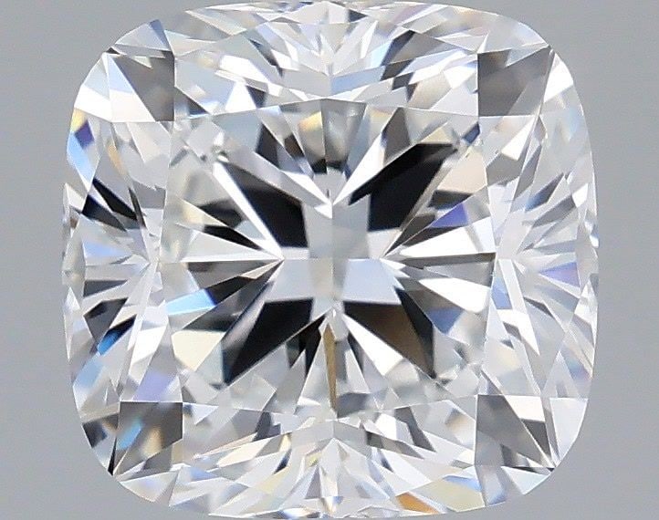 Loose Diamond - CUSHION MODIFIED 2.48ct D VVS2: Loose Diamond - CUSHION MODIFIED 2.48ct D VVS2 Source: This is a real non-mined Diamond that has been grown in a lab Shape: CUSHION MODIFIED Carats: 2.48 Color: D Clarity: VVS2 Certification: IGI Vide