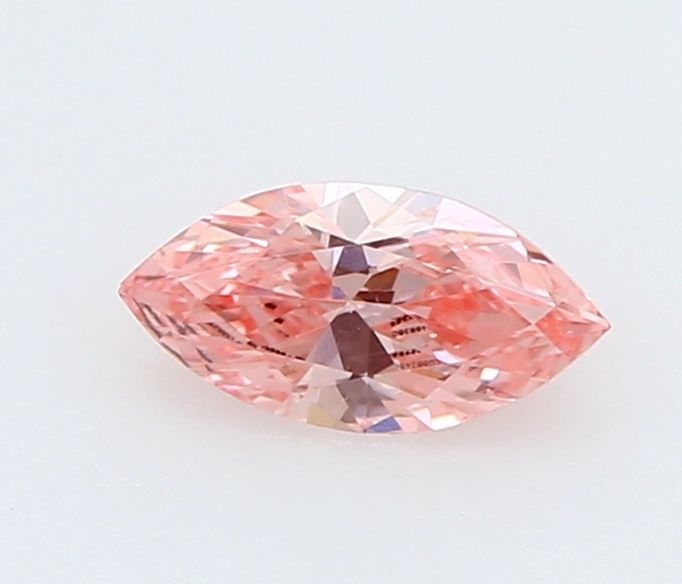 Loose Diamond - MARQUISE 0.18ct Fancy Vivid Pink VS2: Loose Diamond - MARQUISE 0.18ct Fancy Vivid Pink VS2 Source: This is a real non-mined Diamond that has been grown in a lab Shape: MARQUISE Carats: 0.18 Color: Fancy Vivid Pink Certification: IGI Video