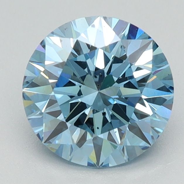 Loose Diamond - ROUND 1.03ct Faint Blue SI1: Loose Diamond - ROUND 1.03ct Faint Blue SI1 Source: This is a real non-mined Diamond that has been grown in a lab Shape: ROUND Carats: 1.03 Color: Faint Blue Certification: NONE Video: