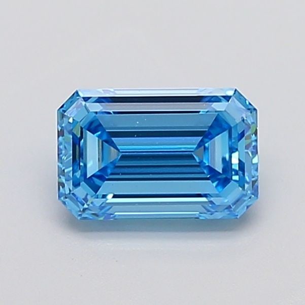 Loose Diamond - EMERALD 1.86ct Fancy Vivid Blue VVS2: Loose Diamond - EMERALD 1.86ct Fancy Vivid Blue VVS2 Source: This is a real non-mined Diamond that has been grown in a lab Shape: EMERALD Carats: 1.86 Color: Fancy Vivid Blue Certification: IGI Video: