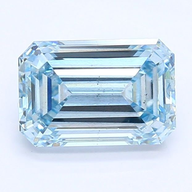 Loose Diamond - EMERALD 1.0ct Fancy Vivid Blue SI1: Loose Diamond - EMERALD 1.0ct Fancy Vivid Blue SI1 Source: This is a real non-mined Diamond that has been grown in a lab Shape: EMERALD Carats: 1.0 Color: Fancy Vivid Blue Certification: NONE Video: