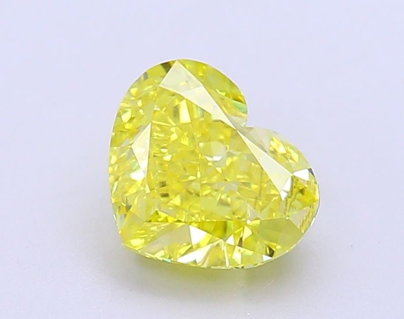 Loose Diamond - HEART 1.88ct Fancy Vivid Yellow VS2: Loose Diamond - HEART 1.88ct Fancy Vivid Yellow VS2 Source: This is a real non-mined Diamond that has been grown in a lab Shape: HEART Carats: 1.88 Color: Fancy Vivid Yellow Certification: IGI Video: