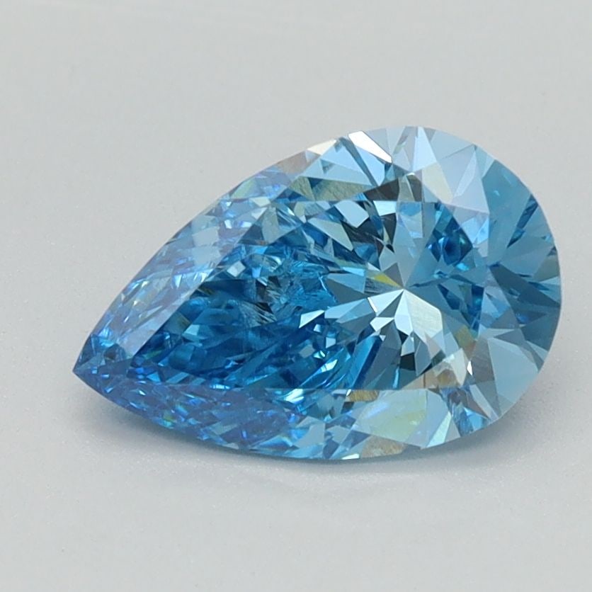 Loose Diamond - PEAR 1.02ct Faint Blue I1: Loose Diamond - PEAR 1.02ct Faint Blue I1 Source: This is a real non-mined Diamond that has been grown in a lab Shape: PEAR Carats: 1.02 Color: Faint Blue Certification: NONE Video: