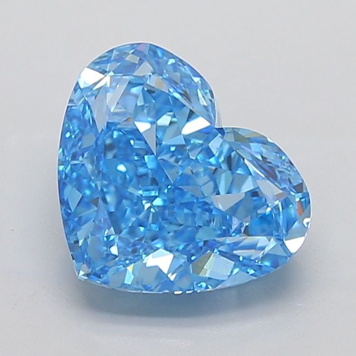 Loose Diamond - HEART 6.14ct Fancy Vivid Blue VS1: Loose Diamond - HEART 6.14ct Fancy Vivid Blue VS1 Source: This is a real non-mined Diamond that has been grown in a lab Shape: HEART Carats: 6.14 Color: Fancy Vivid Blue Certification: IGI Video: