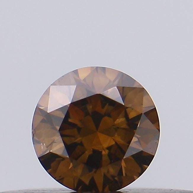 Loose Diamond - ROUND 0.18ct Fancy Brown SI2: Loose Diamond - ROUND 0.18ct Fancy Brown SI2 Source: Natural Shape: ROUND Carats: 0.18 Color: Fancy Brown Certification: NONE Video: