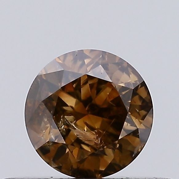 Loose Diamond - ROUND 0.27ct Fancy Brown I3: Loose Diamond - ROUND 0.27ct Fancy Brown I3 Source: Natural Shape: ROUND Carats: 0.27 Color: Fancy Brown Certification: NONE Video: