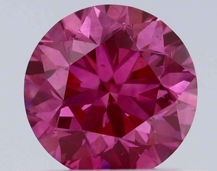 Loose Diamond - ROUND 0.37ct Fancy Vivid Purplish Pink VS1 (1 of 1)