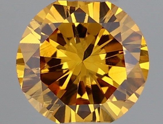 Loose Diamond - ROUND 0.18ct Fancy Deep Orange Yellow: Loose Diamond - ROUND 0.18ct Fancy Deep Orange Yellow Source: Natural Shape: ROUND Carats: 0.18 Color: Fancy Deep Orange Yellow Certification: GIA Video: