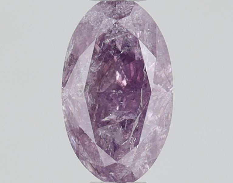 Loose Diamond - OVAL 0.58ct Fancy Intense Pink Purple I3: Loose Diamond - OVAL 0.58ct Fancy Intense Pink Purple I3 Source: Natural Shape: OVAL Carats: 0.58 Color: Fancy Intense Pink Purple Certification: GIA Video: