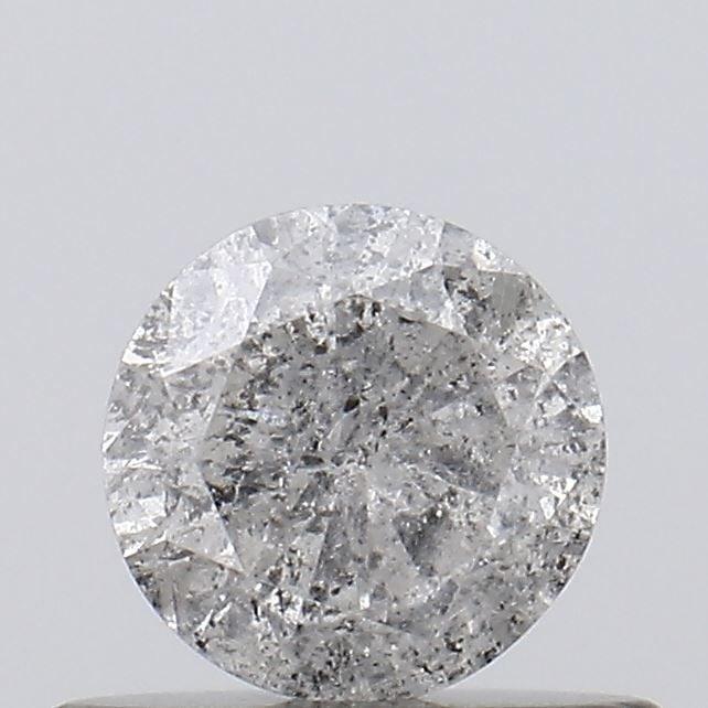Loose Diamond - ROUND 0.44ct Salt and Pepper I3: Loose Diamond - ROUND 0.44ct Salt and Pepper I3 Source: Natural Shape: ROUND Carats: 0.44 Color: Salt and Pepper Certification: NONE Video: