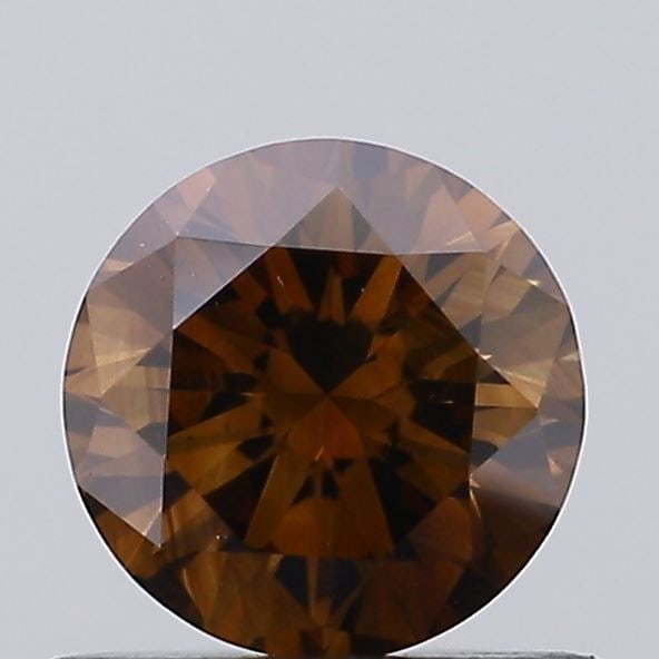 Loose Diamond - ROUND 0.5ct Fancy Reddish Brown VS2: Loose Diamond - ROUND 0.5ct Fancy Reddish Brown VS2 Source: Natural Shape: ROUND Carats: 0.5 Color: Fancy Reddish Brown Certification: NONE Video: